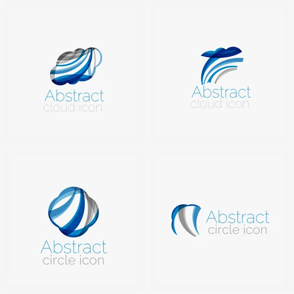Forma abstracta del círculo logo — Vector de stock