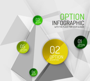 vektör taze iş soyut infographics şablonu
