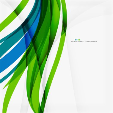 Yeşil mavi dalga satırları