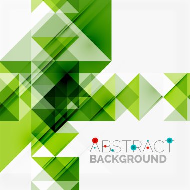 Soyut geometrik arkaplan. Modern çakışan üçgenler