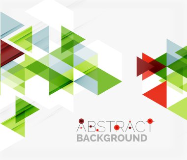 Soyut geometrik arkaplan. Modern çakışan üçgenler