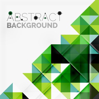 Soyut geometrik arkaplan. Modern çakışan üçgenler