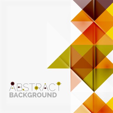 Soyut geometrik arkaplan. Modern çakışan üçgenler