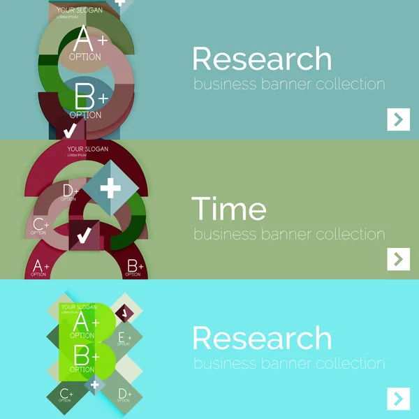 Düz tasarım vektör Infographic afiş geometrik infographics ile — Stok Vektör