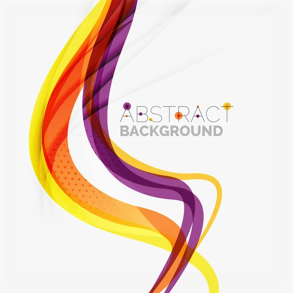 Purple and orange color lines on white — Stock Vector