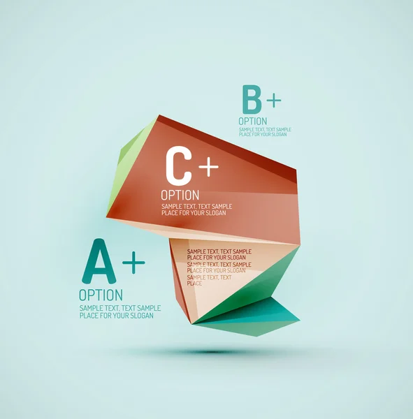 Formas geométricas en el aire. Vector fondo abstracto — Archivo Imágenes Vectoriales