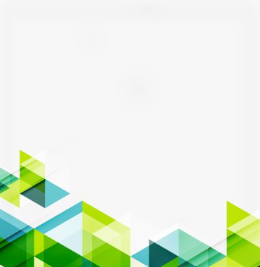 Soyut geometrik arkaplan. Modern çakışan üçgenler