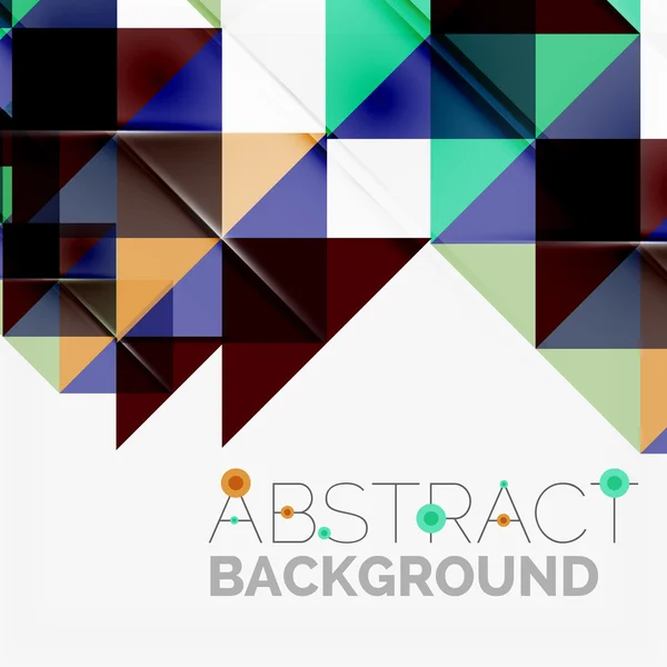 Abstract geometric background. Modern overlapping triangles — Stock Vector