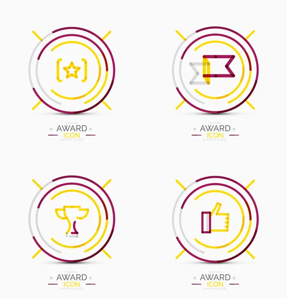 Award icon set, Logo collection — Stock Vector