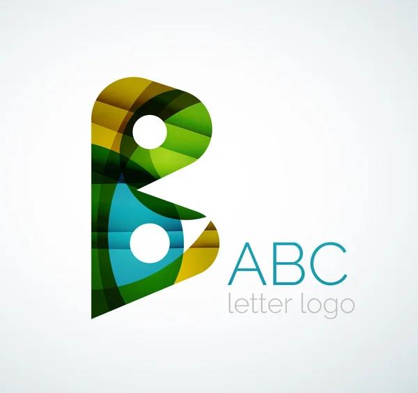 Logotipo de letra vectorial — Vector de stock