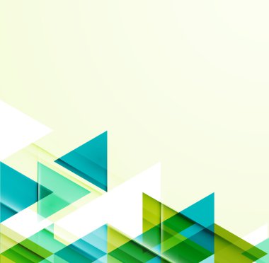 Soyut geometrik arkaplan. Modern çakışan üçgenler