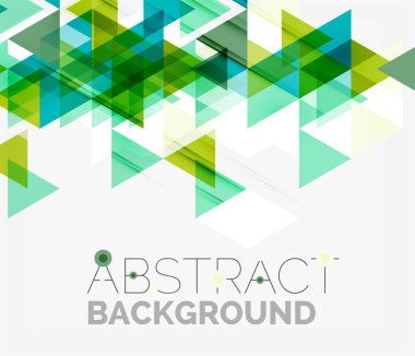 Soyut geometrik arkaplan. Modern çakışan üçgenler