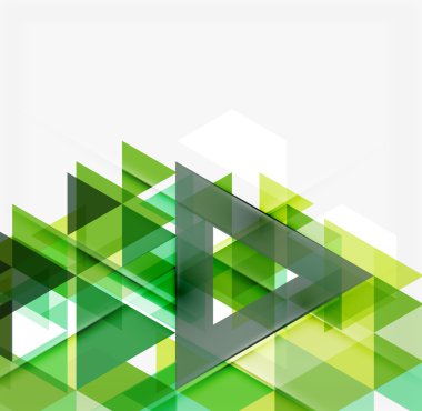 Soyut geometrik arkaplan. Modern çakışan üçgenler