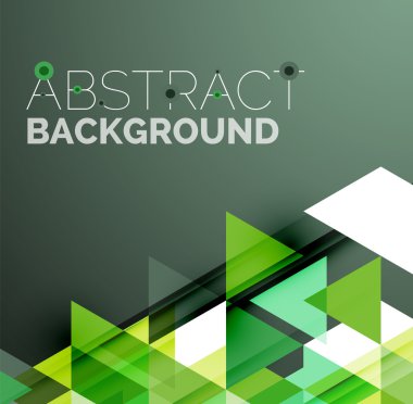 Soyut geometrik arkaplan. Modern çakışan üçgenler