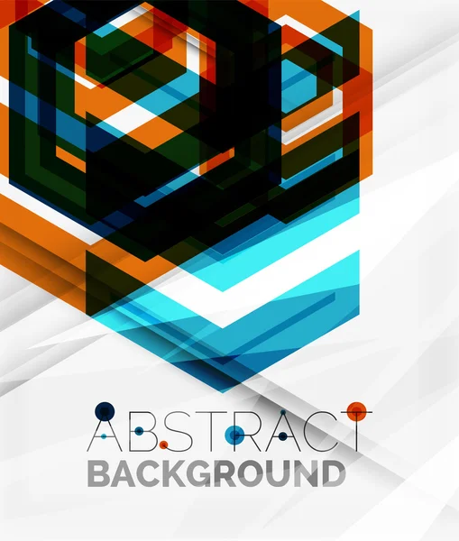 Geometrischer abstrakter Hintergrund. Pfeil-Design — Stockvektor