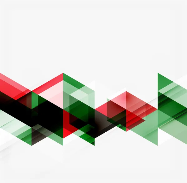 Abstrakter geometrischer Hintergrund. Moderne sich überlappende Dreiecke — Stockvektor