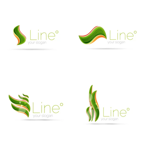 Abstract wave line logo — Stock Vector