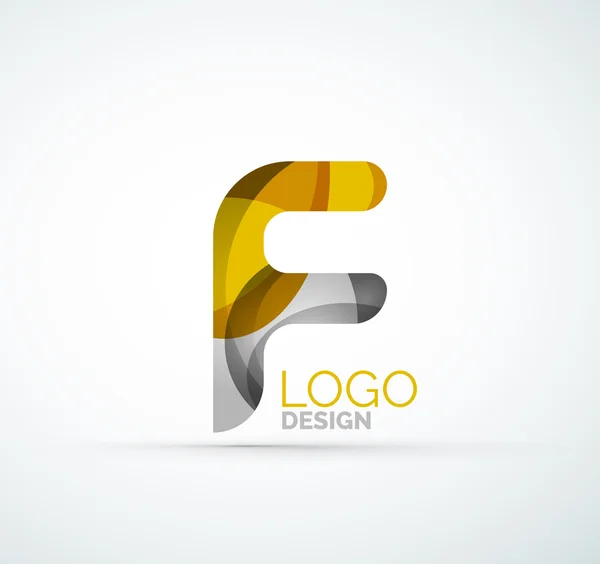 Logotipo de letra vectorial — Vector de stock