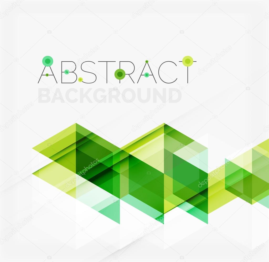 Abstract geometric background. Modern overlapping triangles