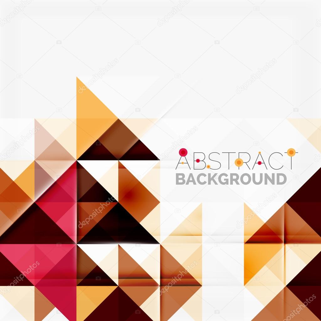 Abstract geometric background. Modern overlapping triangles