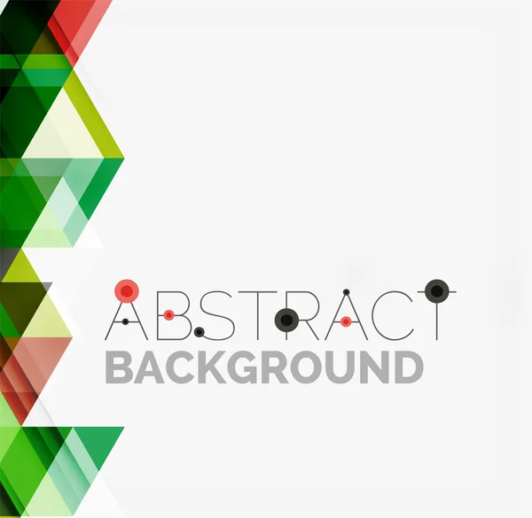 Abstract geometric background. Modern overlapping triangles — Stock Vector