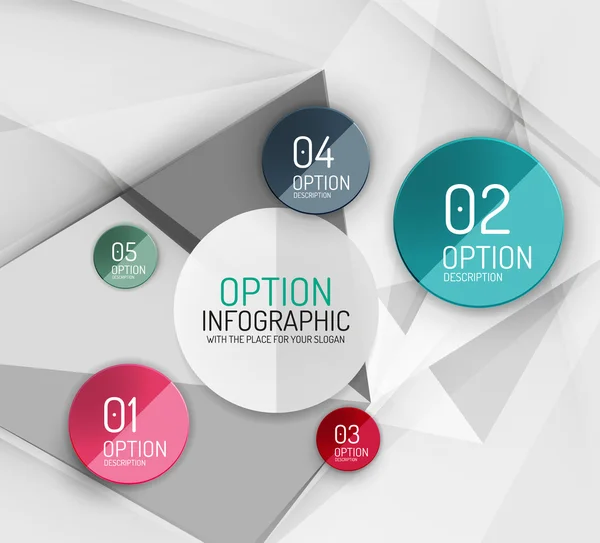 Vector fresh business abstract infographics template — Stock Vector