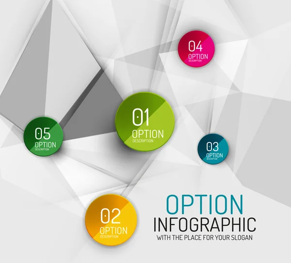 Modelo de infográficos abstratos de negócios frescos vetoriais — Vetor de Stock