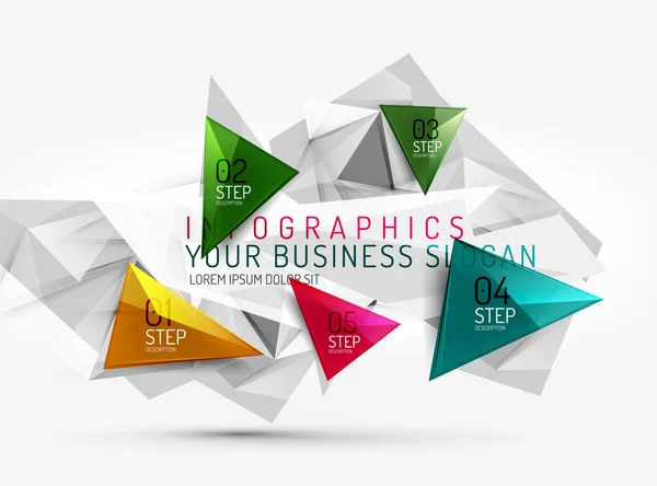 Vektor frisches Geschäft abstrakte Infografik — Stockvektor