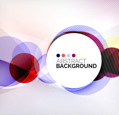 Renkli Daireler modern soyut kompozisyon