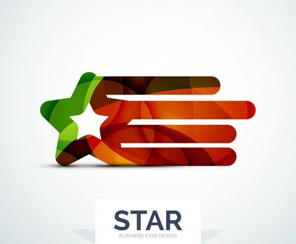 Design astratto logo colorato — Vettoriale Stock