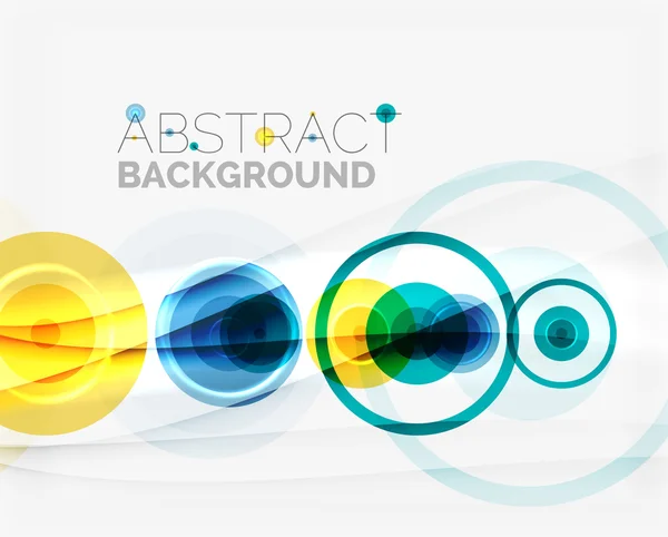 Cirkel geometrische vorm samenstelling — Stockvector