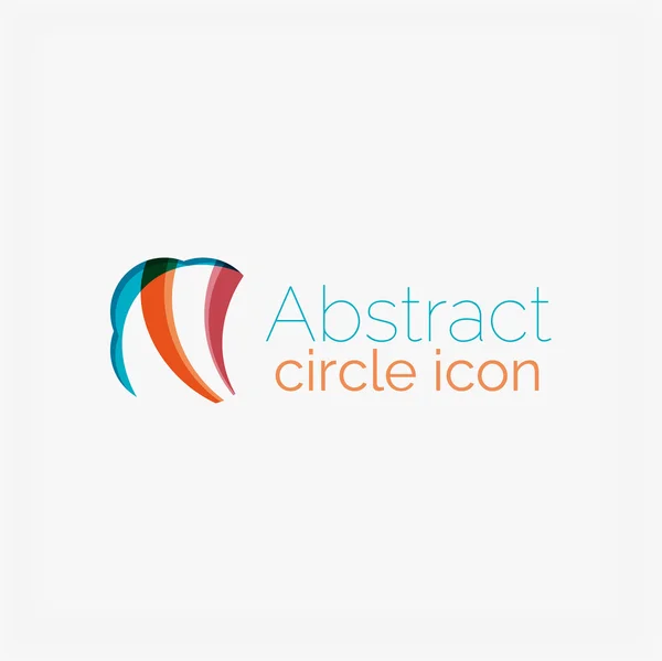 Saubere elegante kreisförmige abstrakte geometrische Logo. universell für jede Idee — Stockvektor