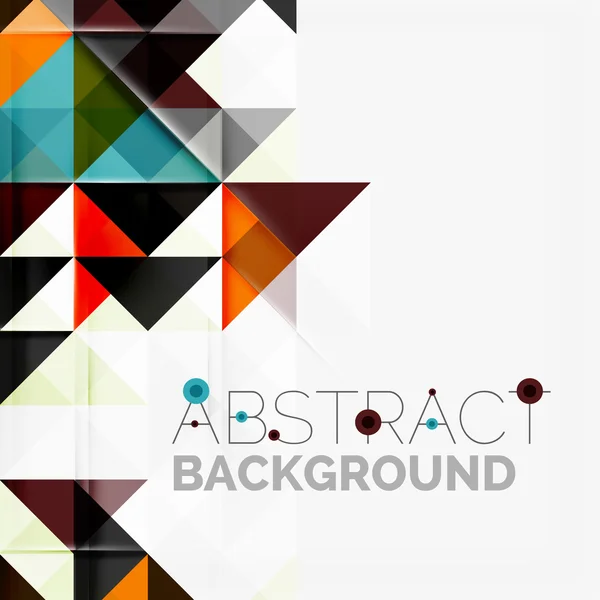 Abstract geometric background. Modern overlapping triangles — Stock Vector