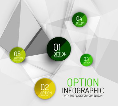 vektör taze iş soyut infographics şablonu