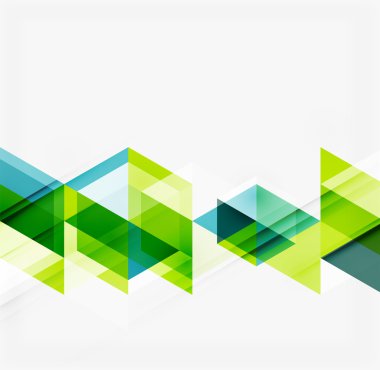 Soyut geometrik arkaplan. Modern çakışan üçgenler