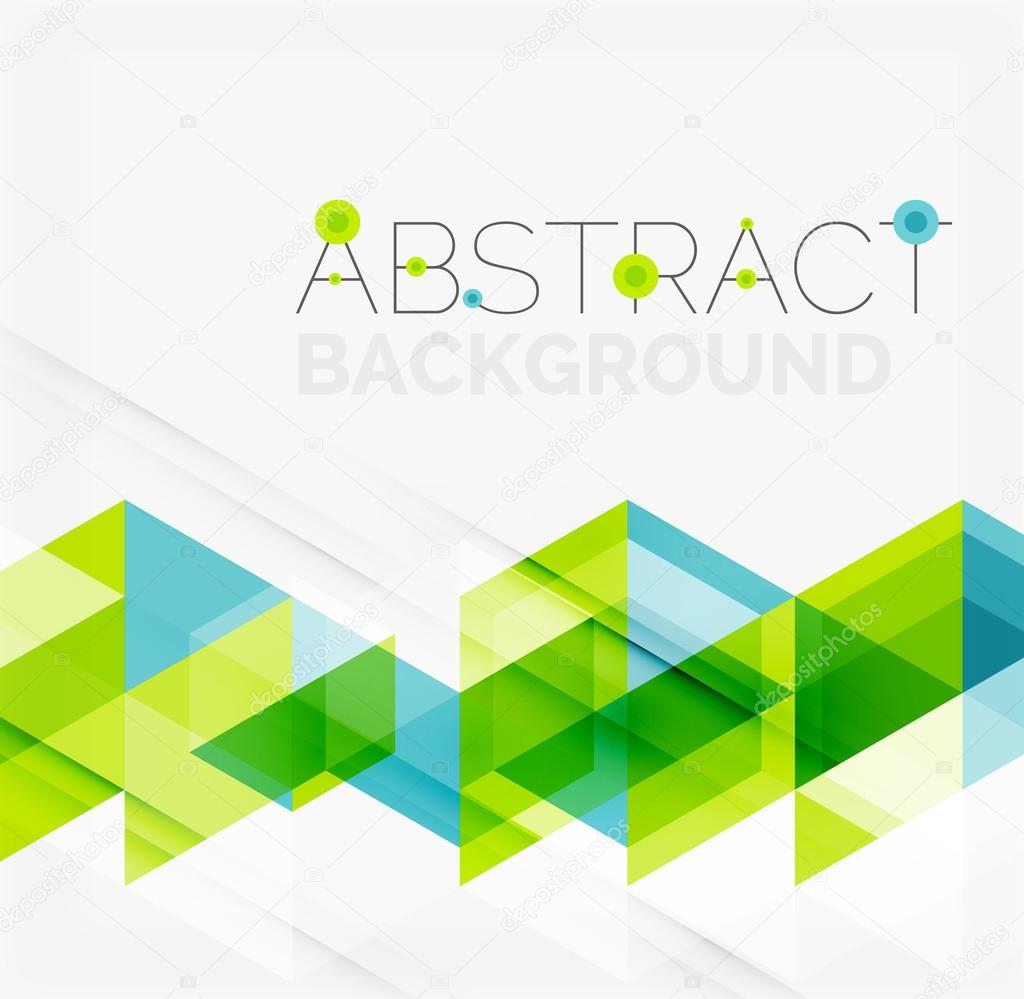 Abstract geometric background. Modern overlapping triangles