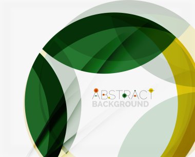 Yeşil ve sarı renk zarif soyutlama. Eko mesajınız için