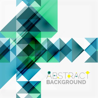 Soyut geometrik arkaplan. Modern çakışan üçgenler