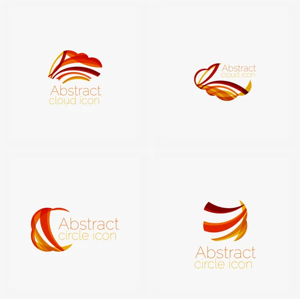 Elegante cerchio pulito a forma di logo geometrico astratto. Universale per qualsiasi idea — Vettoriale Stock