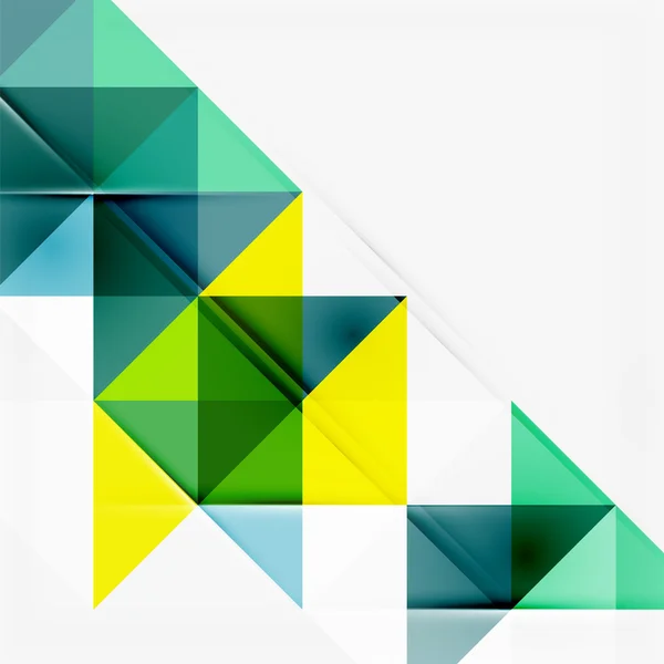 Abstrakter geometrischer Hintergrund. Moderne sich überlappende Dreiecke — Stockvektor