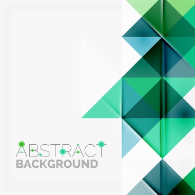 Soyut geometrik arkaplan. Modern çakışan üçgenler