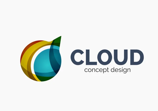 Logo cloud moderno — Vettoriale Stock