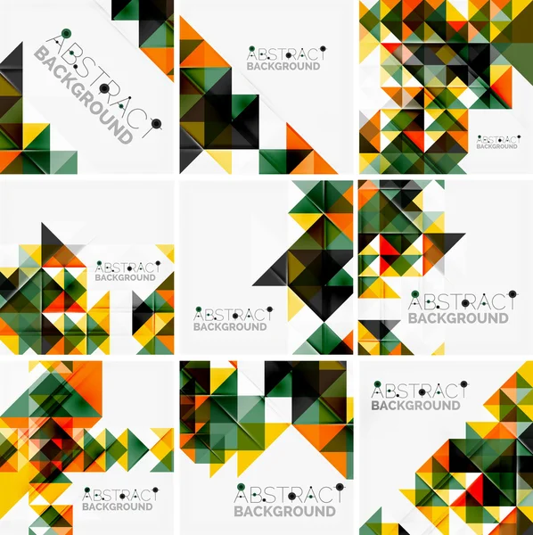 Abstract geometric background. Modern overlapping triangles — Stock Vector