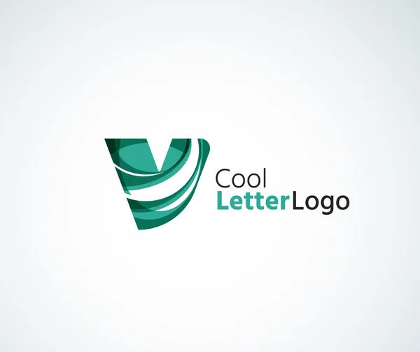 Logotipo de letra vectorial — Vector de stock