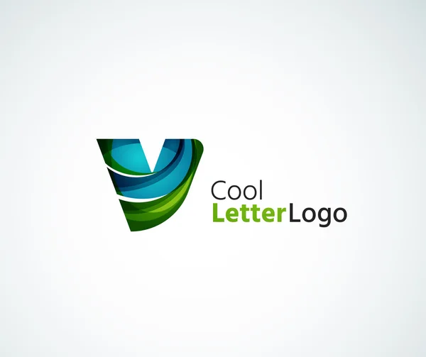 Logotipo de letra vectorial — Vector de stock