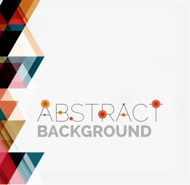 Soyut geometrik arkaplan. Modern çakışan üçgenler