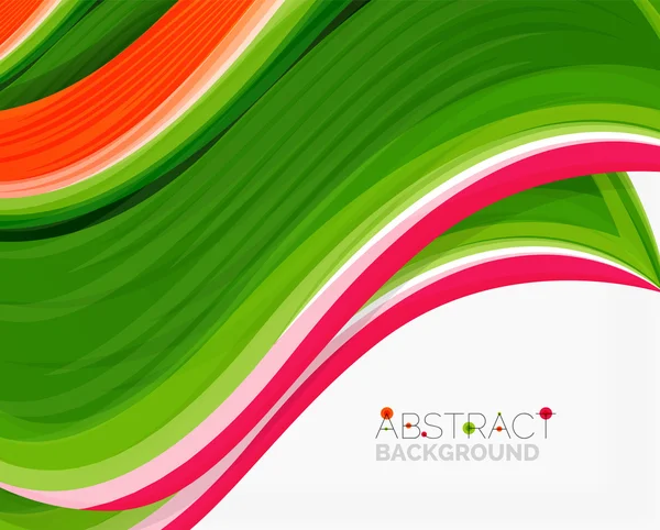 Abstract realistic solid wave background — Stock Vector