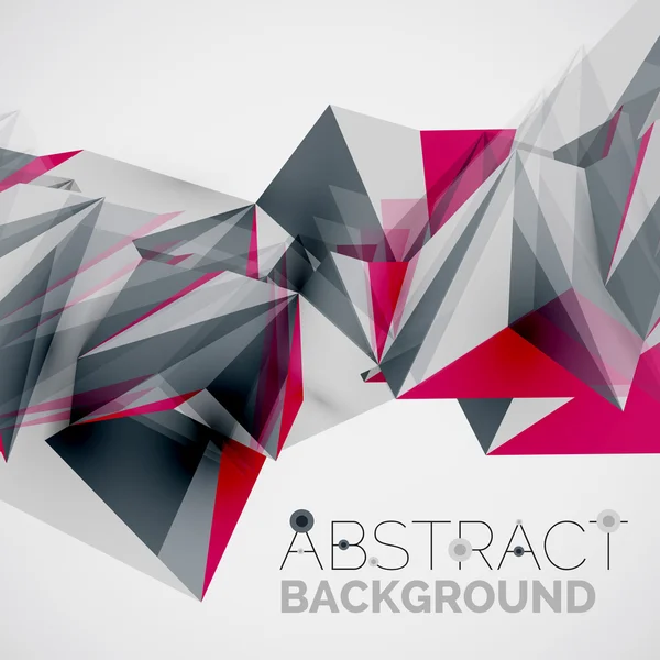 Geometrische vormen in de lucht. vector abstracte achtergrond — Stockvector