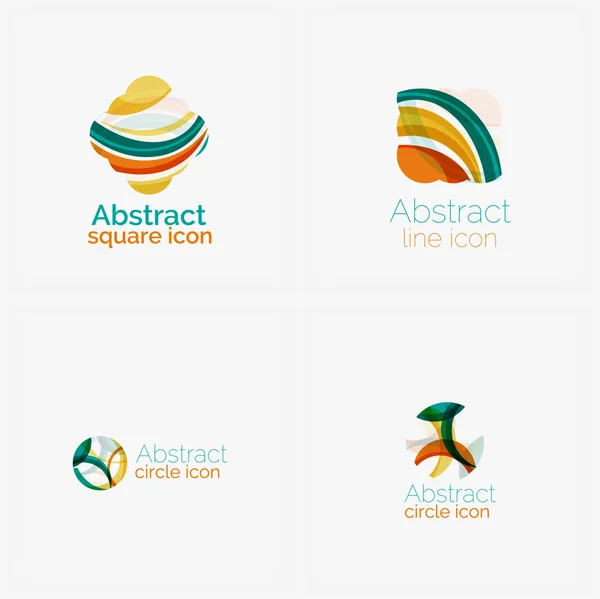 Limpiar elegante círculo en forma de logotipo geométrico abstracto. Universal para cualquier idea — Vector de stock