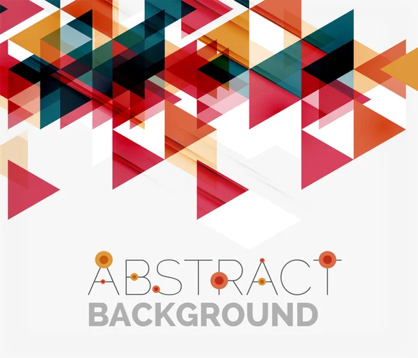 Abstract geometric background. Modern overlapping triangles — Stock Vector